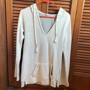 Ivory Roxy V Neck Sweatshirt
